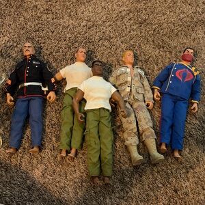 VINTAGE GI JOE Action Figures with Accessories - Multicolor